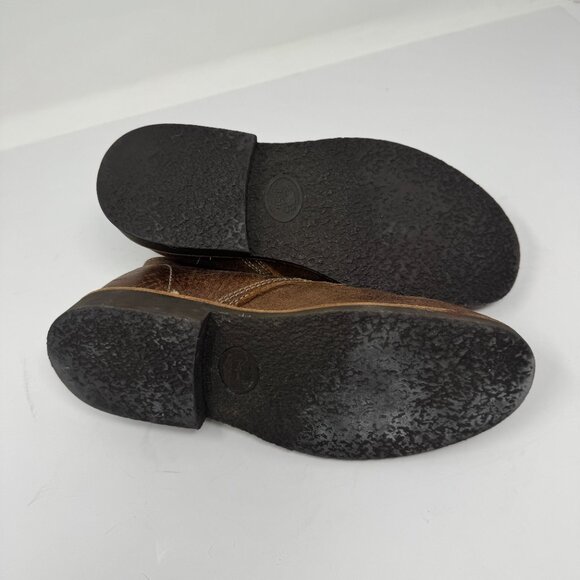 Roots Classic Brown Tribal Leather Desert Boots Lace Up Women's 8 - Picture 6 of 9